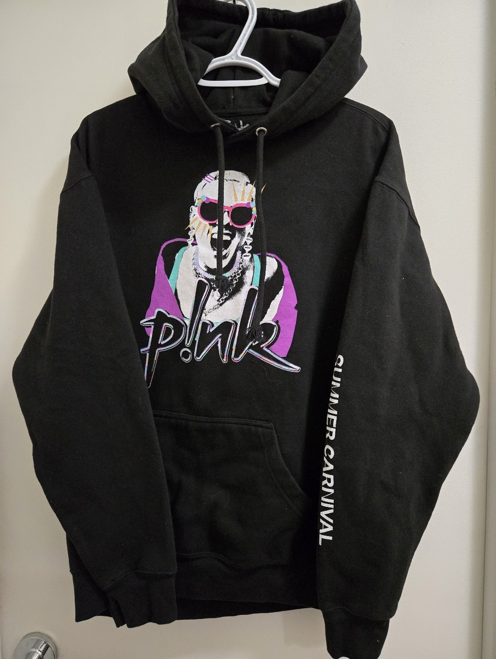 Ladies Pink  band  Hoodie